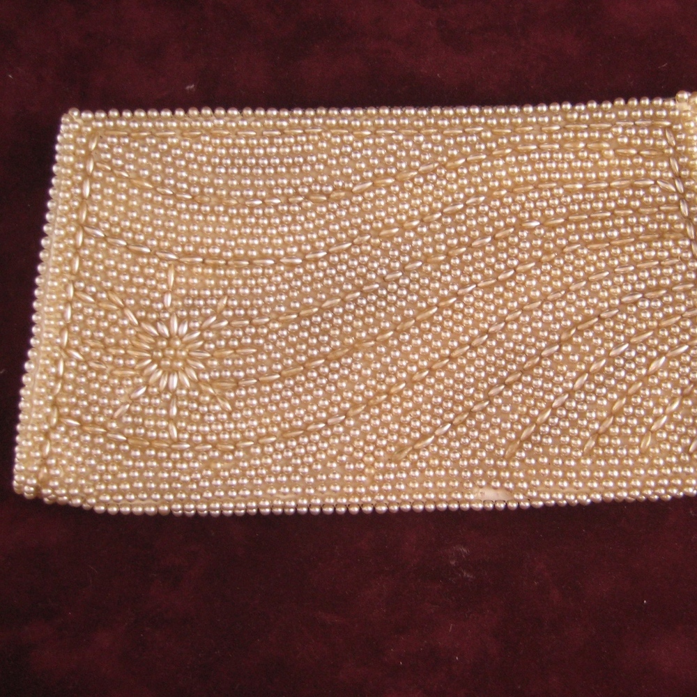 Pearl Encrusted 1950's Vintage Evening Bag